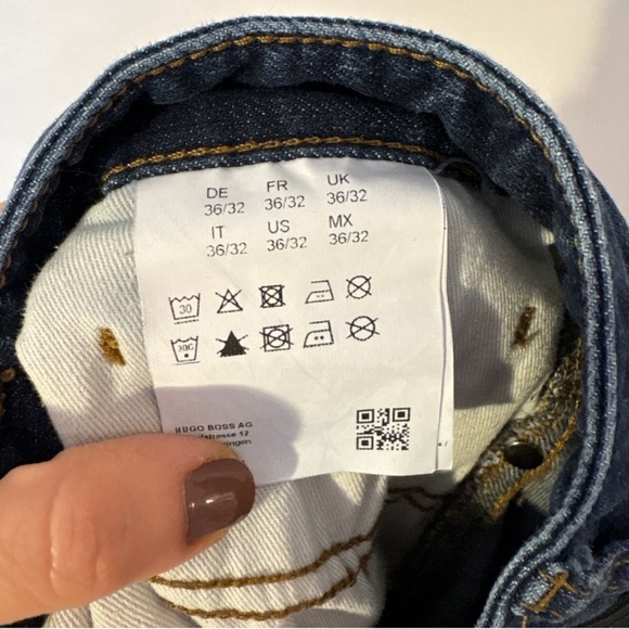 Boss Dark Blue Slim Jeans - Picture 8 of 9